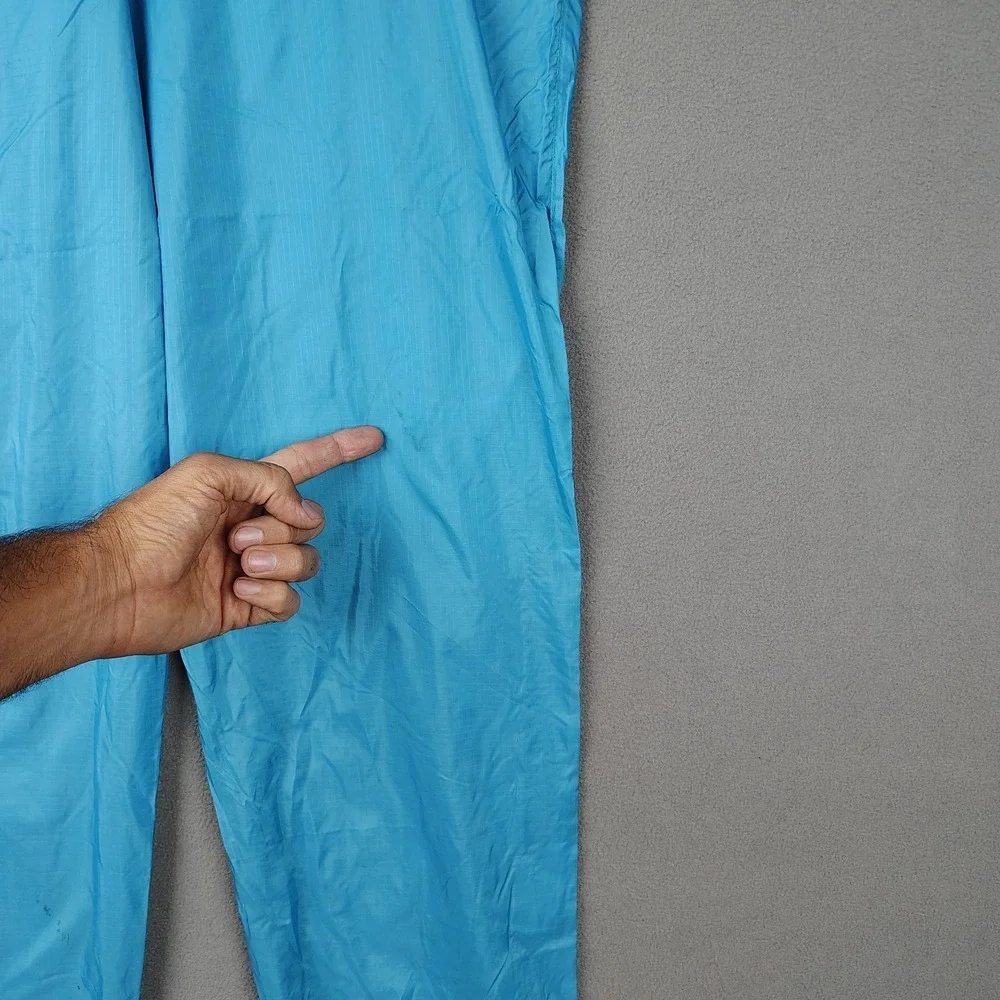Vintage 90s Patagonia Rain Windbreaker Pants Men Large XL Blue Light Outer Layer